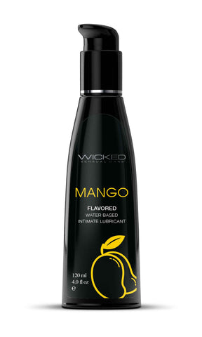 Wicked Aqua Mango Lubricant 120 ml - Mango Flavored Water Based Flavoured Lube