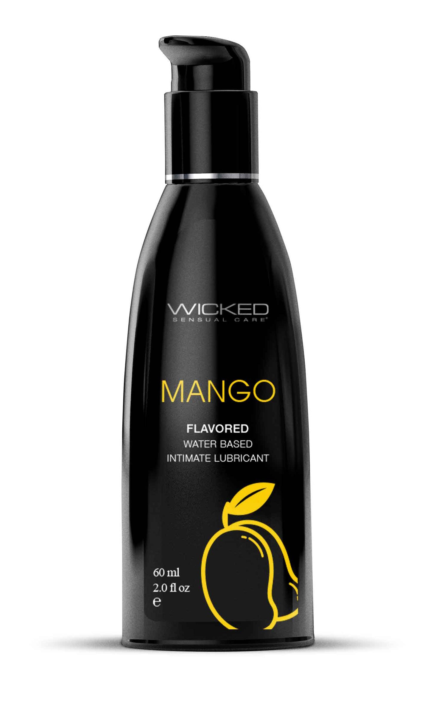Wicked Aqua Mango Water Based Lubricant 60 ml Bottle Flavoured Lube