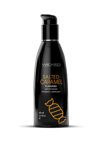 Wicked Aqua Salted Caramel Lubricant 60 ml - Lickable Pleasure Flavoured Lube
