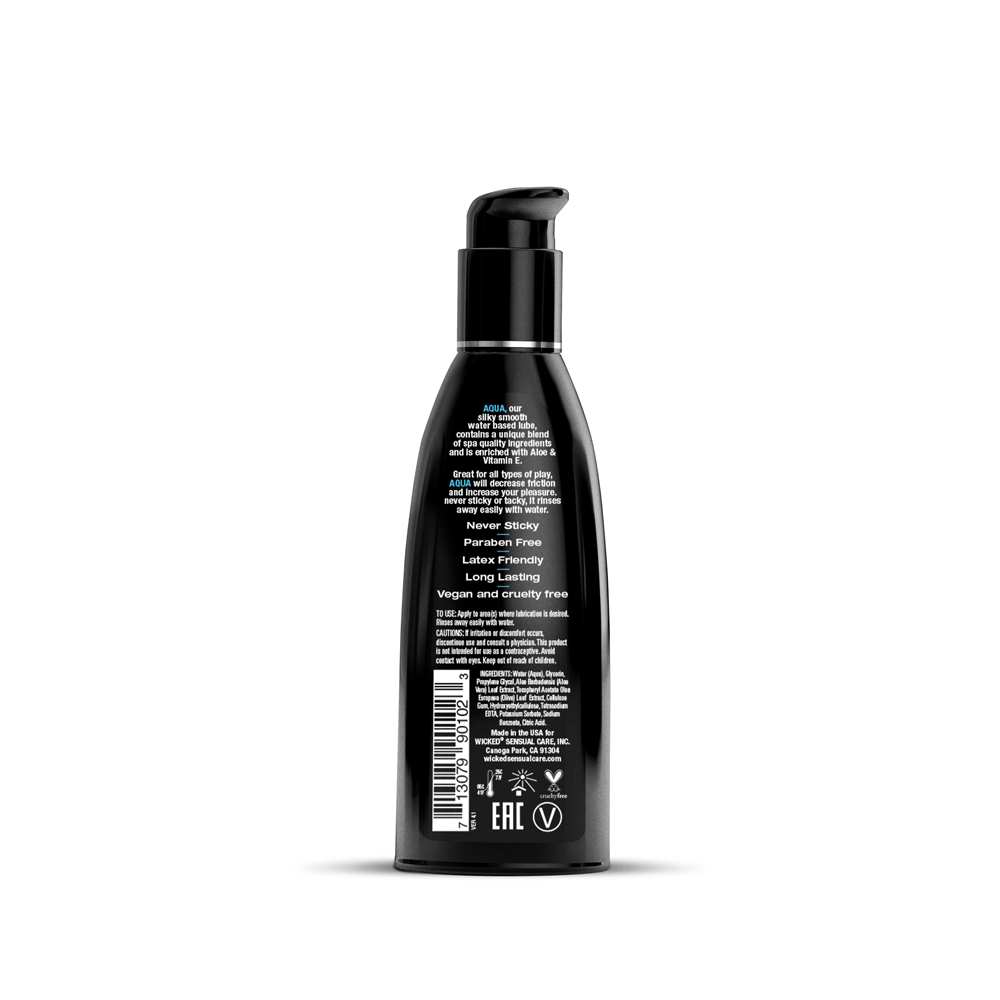 Wicked Aqua Water Based Lubricant 60ml 2 Ounce Bottle > Lube > Water Based