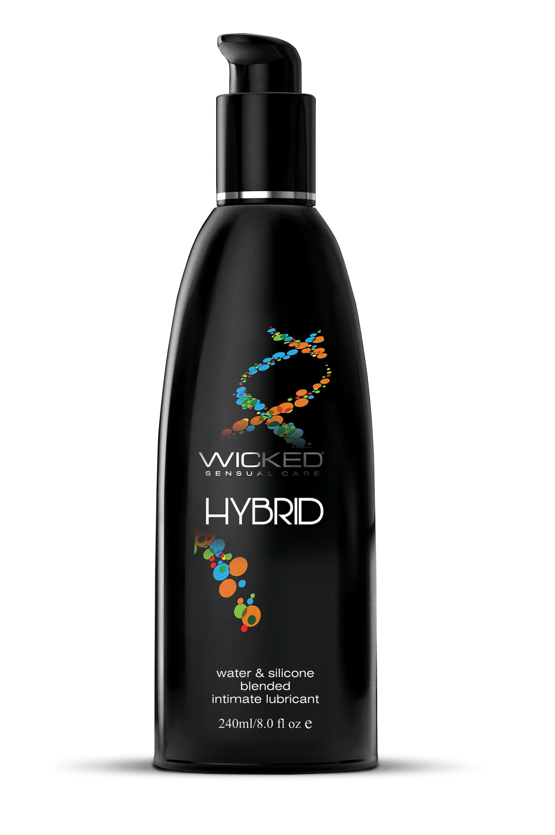 Wicked Hybrid Water and Silicone Blended Lubricant 240 ml Bottle Hybrid Lube