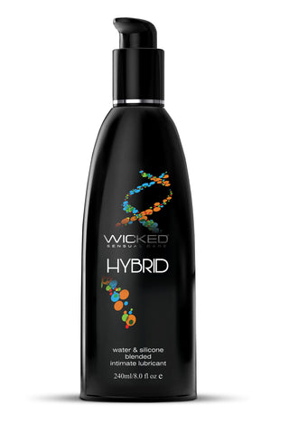 Wicked Hybrid Water and Silicone Blended Lubricant 240 ml Bottle Hybrid Lube