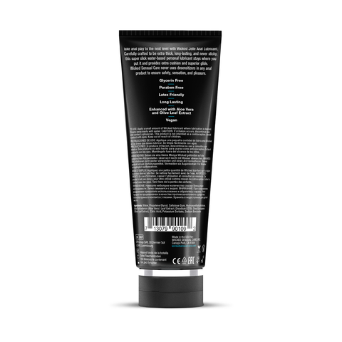 Wicked Jelle Water Based Anal Lubricant 240 Milliliter 8 Ounce Bottle Anal Lubricant