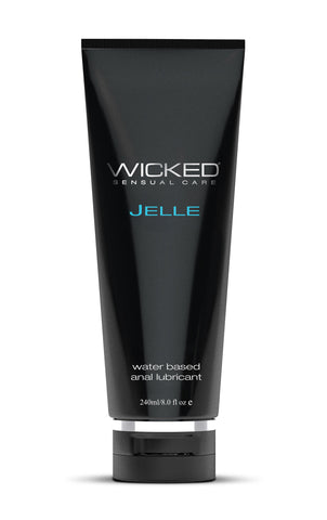 Wicked Jelle Water Based Anal Lubricant 240 Milliliter 8 Ounce Bottle Anal Lubricant