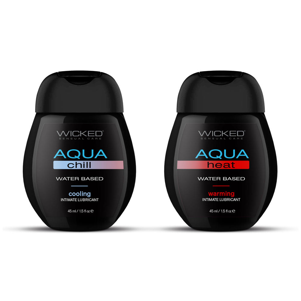 Wicked Sensation Kit 2 Pack 90ml Warming & Cooling Lubricants > Lube > Water Based
