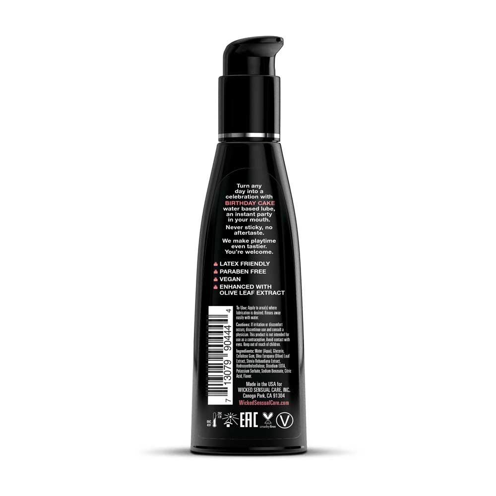 Wicked Sensual Care Birthday Cake Flavored Water-Based Lubricant Flavoured Lube