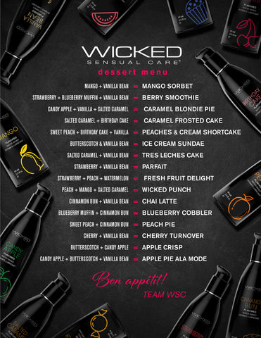 Wicked Sensual Care Birthday Cake Flavored Water-Based Lubricant Flavoured Lube
