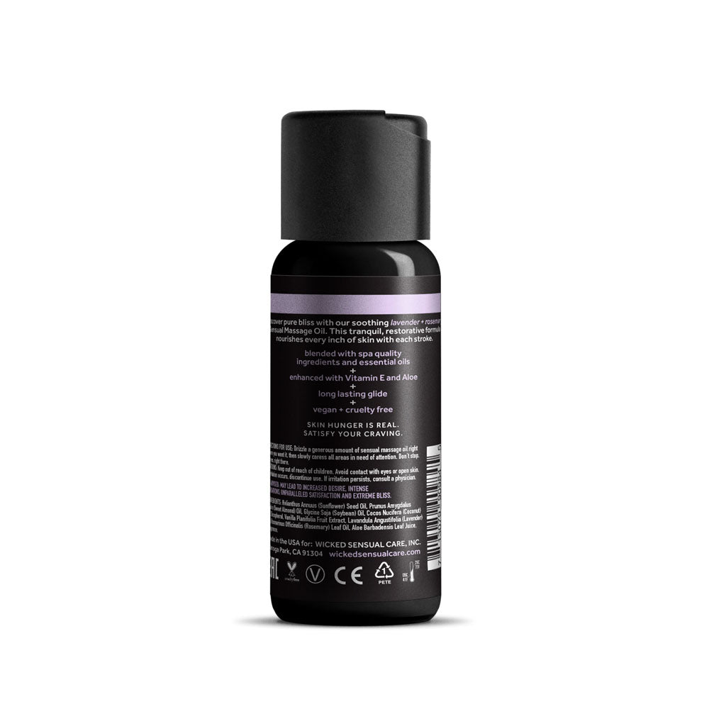 Wicked Sensual Massage Oil 120ml - Lavender and Rosemary Scented > Essentials > Massage Oil