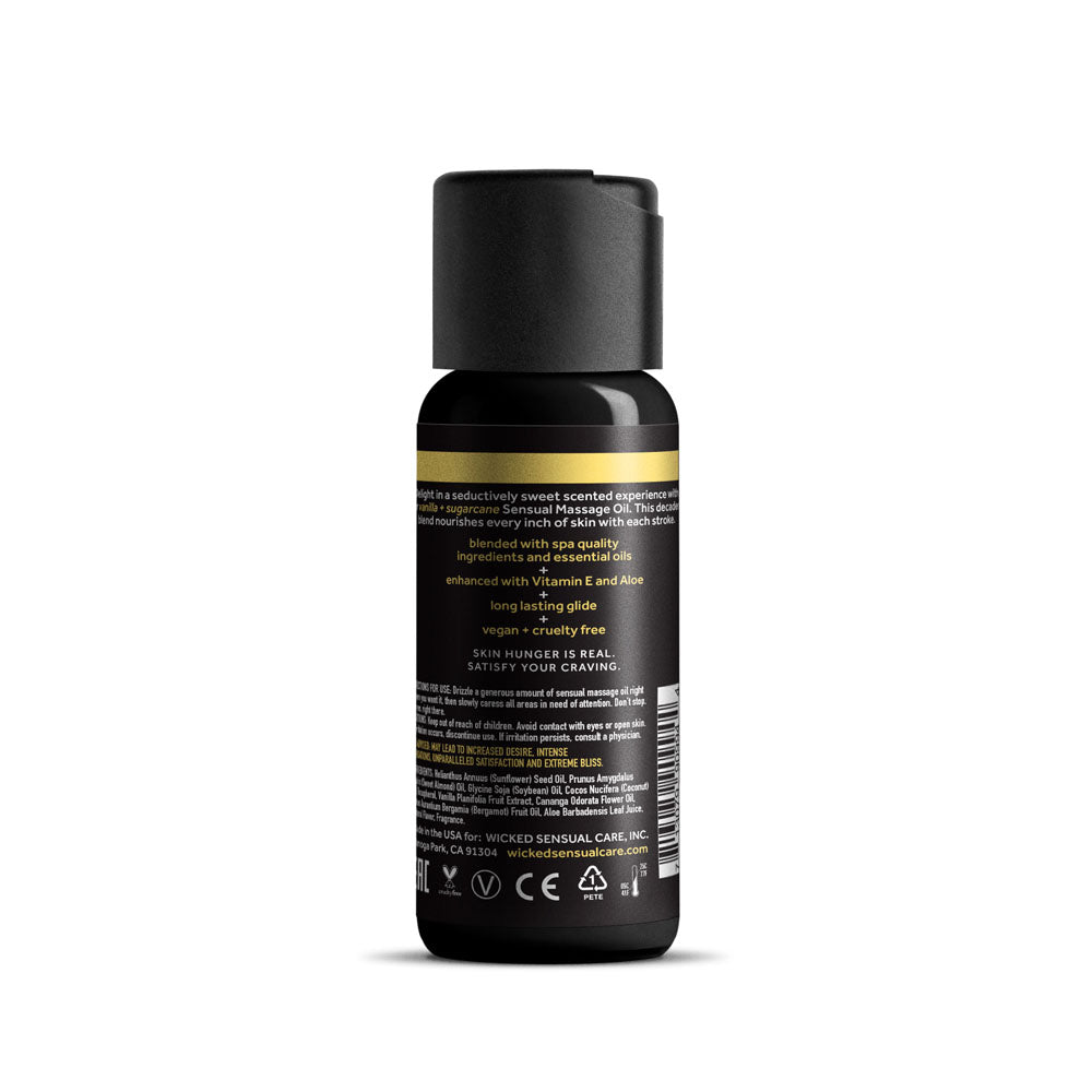 Wicked Sensual Massage Oil 120ml - Vanilla and Sugarcane Scented > Essentials > Massage Oil
