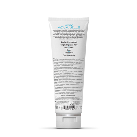 Wicked Simply Aqua Jelle 120 ml Water Based Anal Lubricant Anal Lubricant
