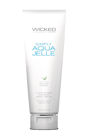 Wicked Simply Aqua Jelle 120 ml Water Based Anal Lubricant Anal Lubricant