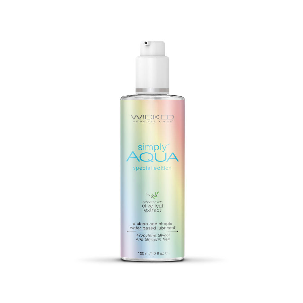 Wicked Simply Aqua Pride 120ml Water Based Lubricant Bottle > Lube > Water Based