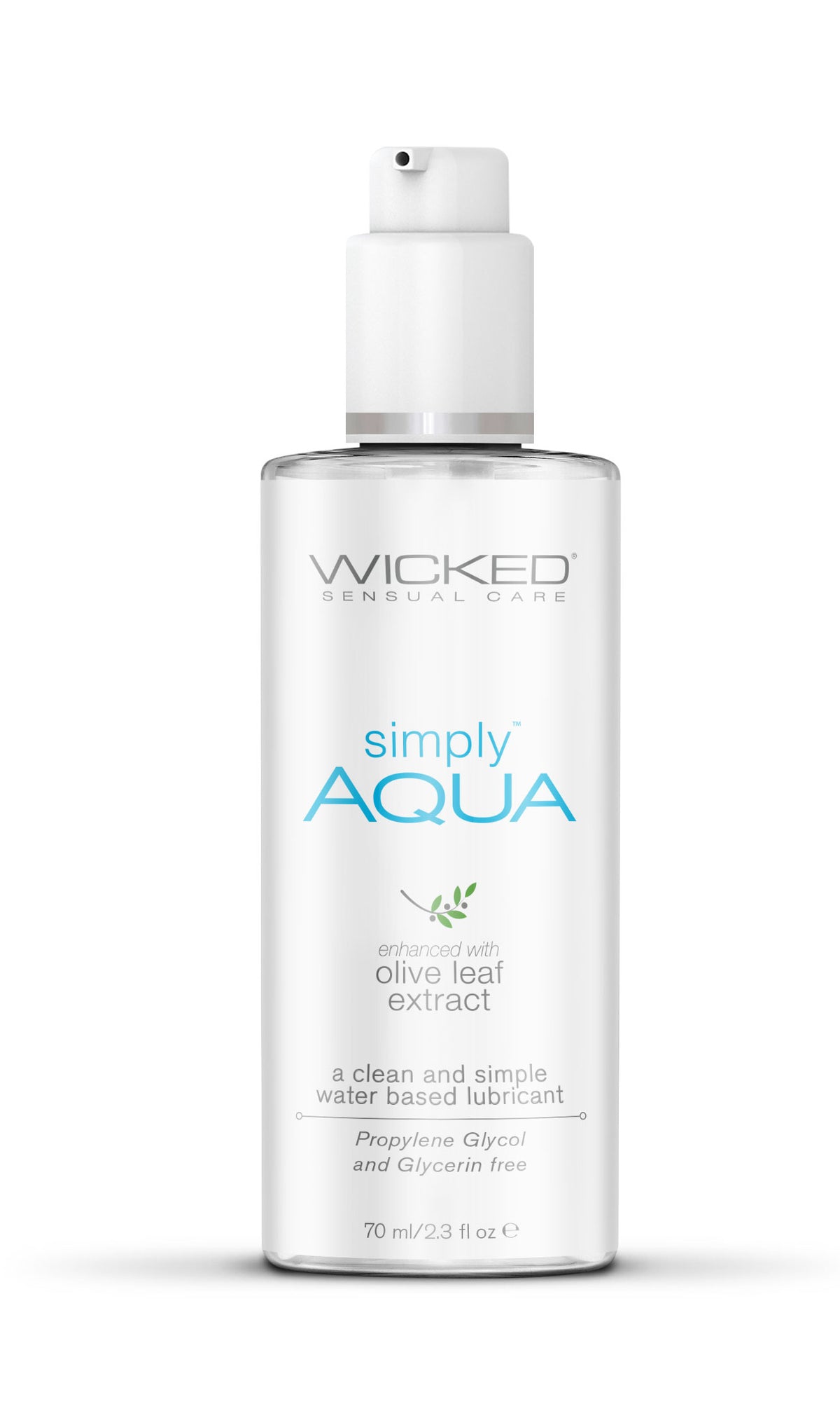 Wicked Simply Aqua Water Based Lubricant 70ml Bottle > Lube > Water Based