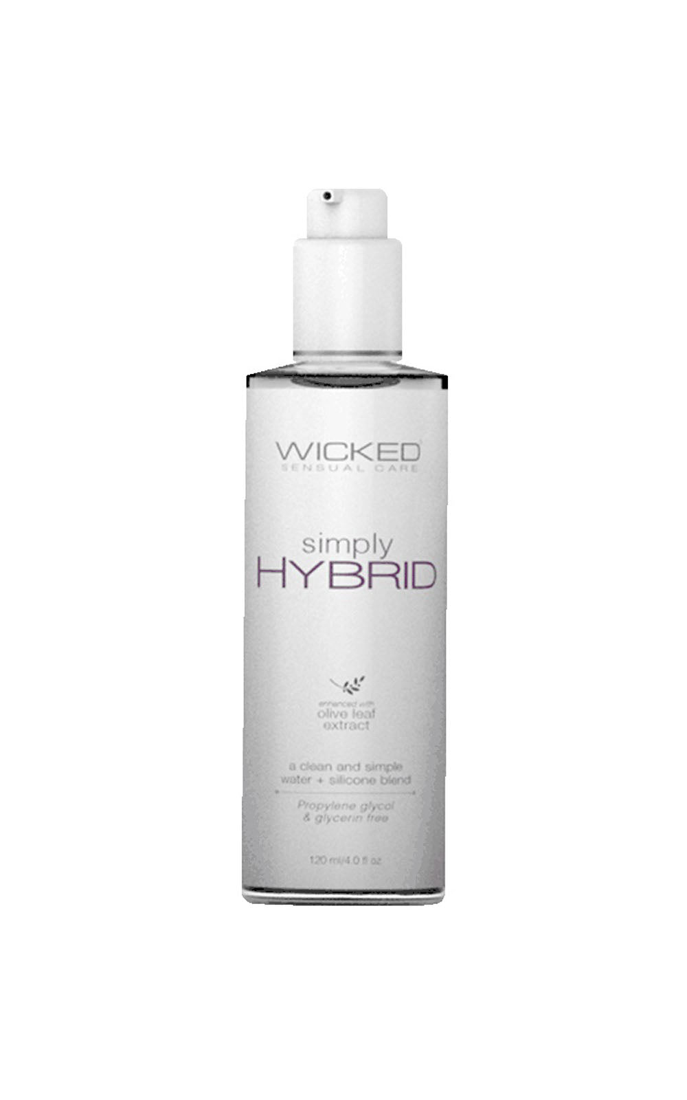 Wicked Simply Hybrid Lubricant 120 ml - Water & Silicone Blend Hybrid Lube