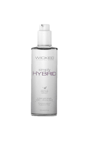 Wicked Simply Hybrid Lubricant 120 ml - Water & Silicone Blend Hybrid Lube