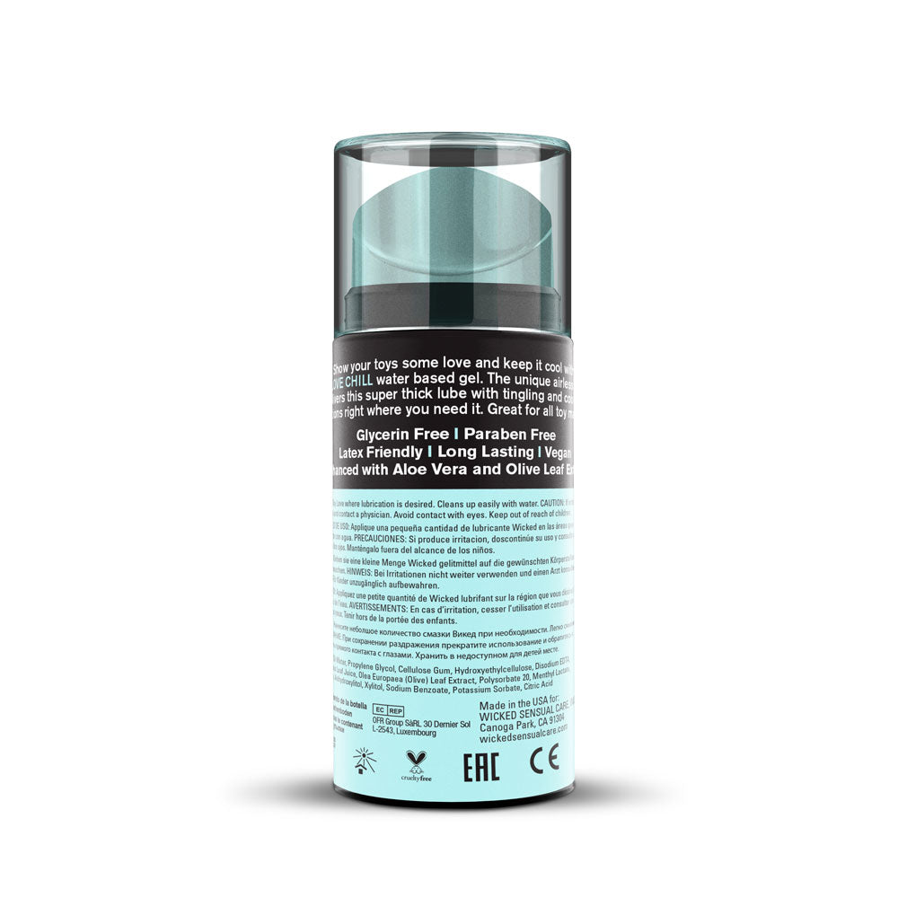 Wicked Toy Breeze Cooling Glycerin Free Water Based Lubricant 100ml 3.3 Ounce Bottle > Lube > Water Based