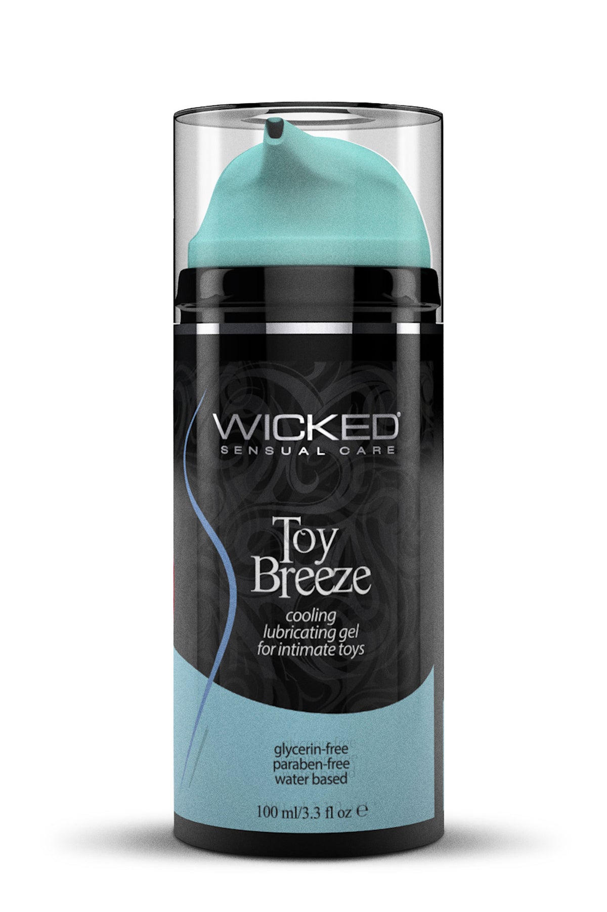 Wicked Toy Breeze Cooling Glycerin Free Water Based Lubricant 100ml 3.3 Ounce Bottle > Lube > Water Based