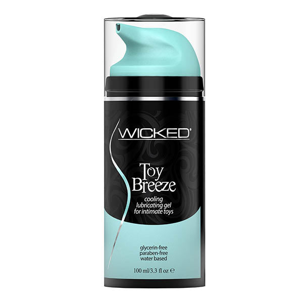 Wicked Toy Breeze Cooling Glycerin Free Water Based Lubricant 100ml 3.3 Ounce Bottle > Lube > Water Based