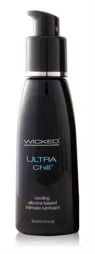 Wicked Ultra Chill Cooling Silicone Lubricant 60 Milliliter 2 Ounce Bottle Silicone Lubricant