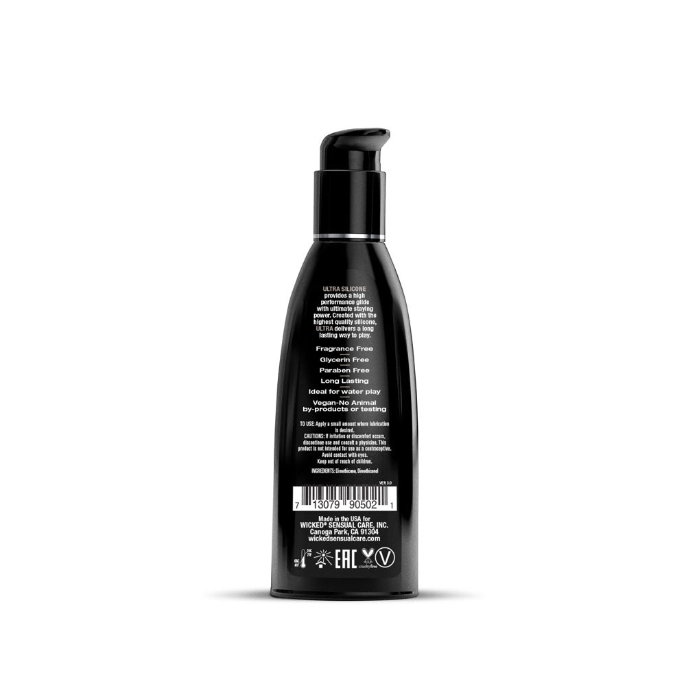 Wicked Ultra Silicone Lubricant 60 Milliliter 2 Ounce Bottle Silicone Lubricant