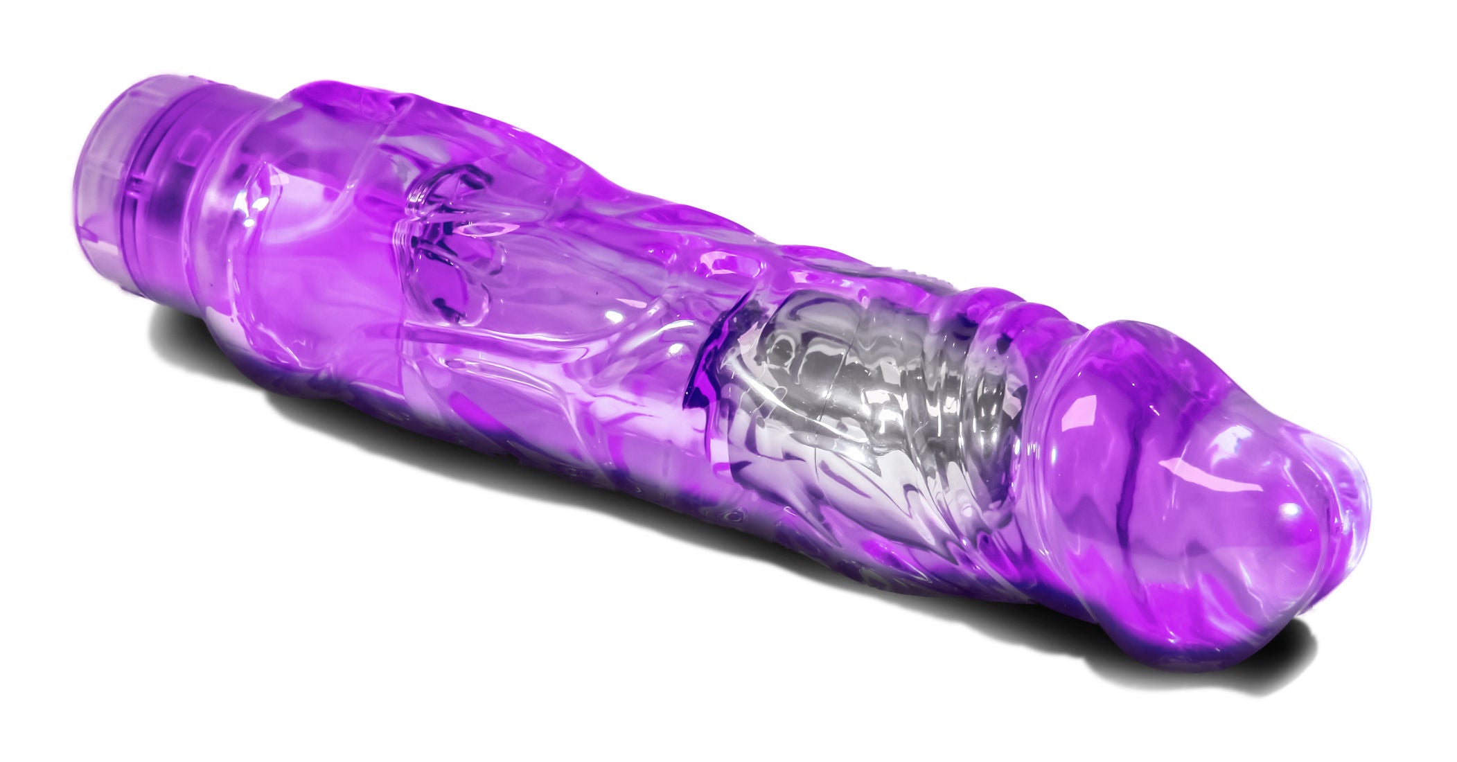 Wild Ride Realistic Purple Vibrator with Bendable Shaft 9 Inch Secondary image