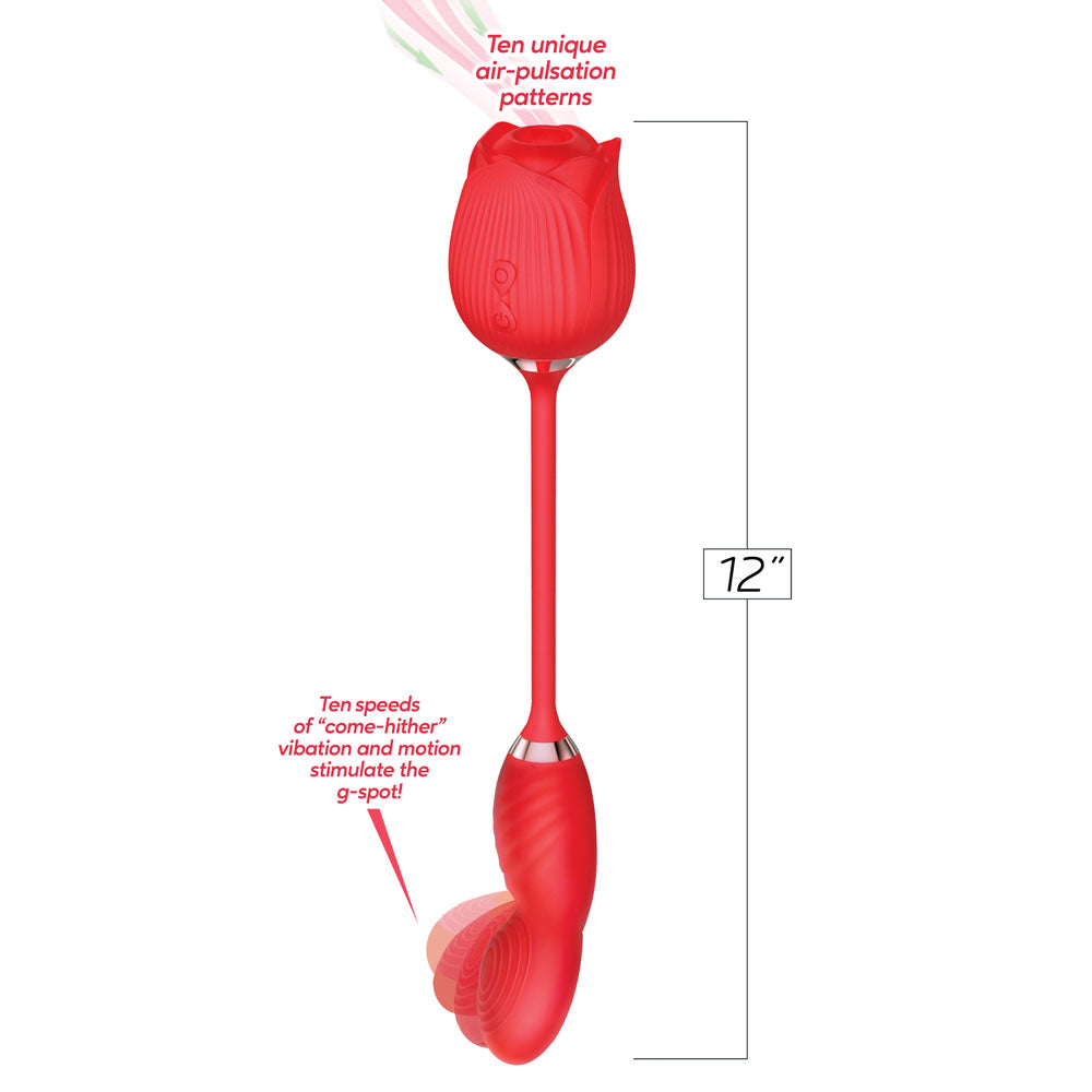 Wild Rose Come Hither & Suction Vibrator – Waterproof Rabbit Vibrator > Sex Toys For Ladies > Rose Stimulators