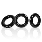 Willy Rings (Black) – Comfort Fit Accessory Rings > Cock Ring > Sets