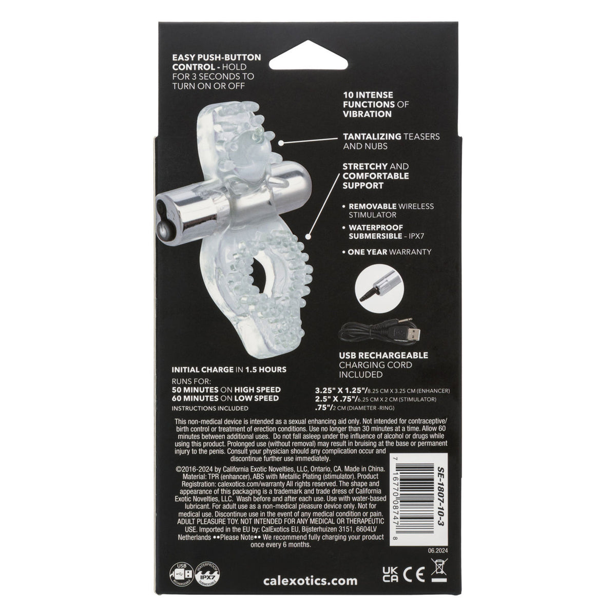 Wireless Passion Enhancer Clear Toy > Cock Ring > Vibrating
