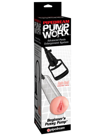 Pump Worx Beginner Pussy Pump Penis Pump with Vagina Sleeve PUMPS