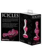 Icicles Pink Glass Massager Luxury Handcrafted Intimacy Toy > Glass > Toys