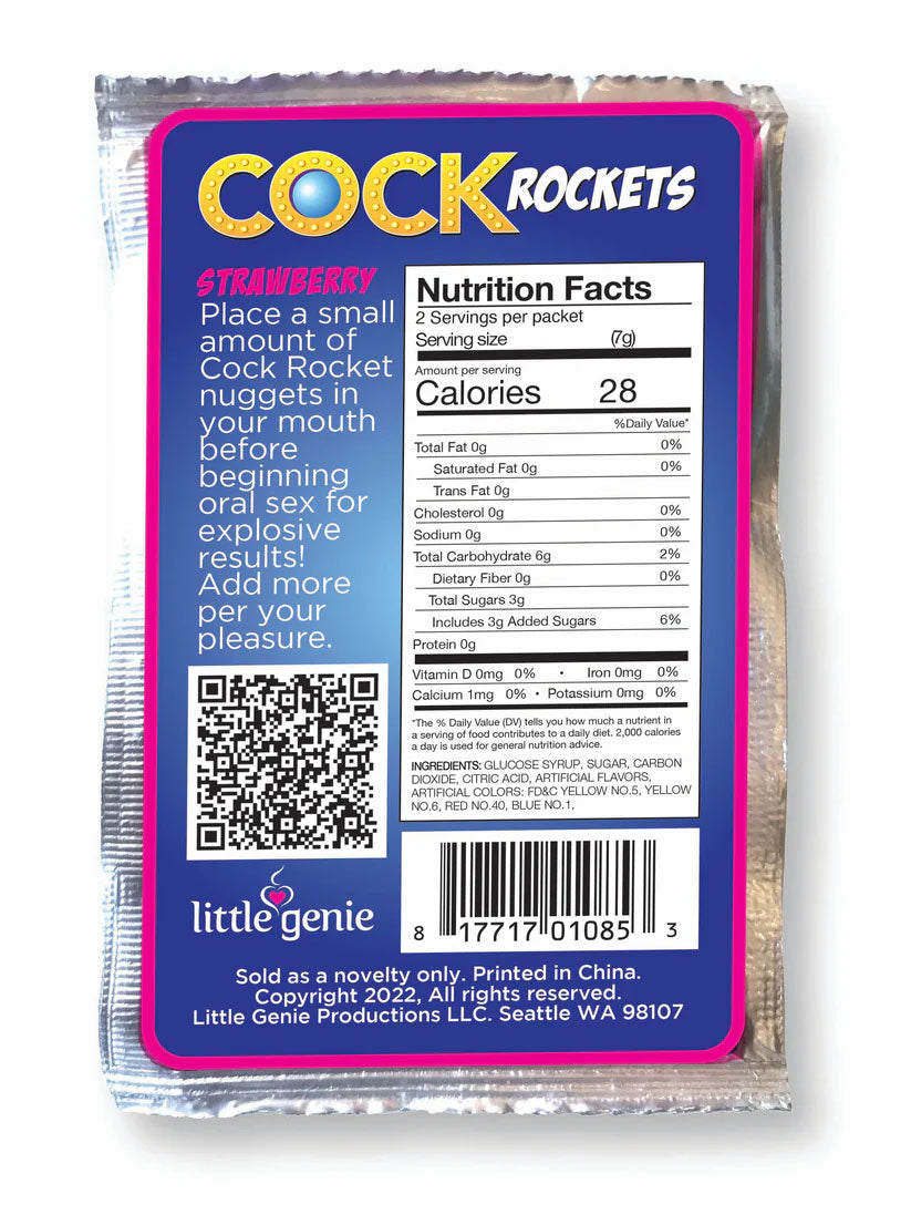 Cock Rockets Strawberry – Flavored Edible Oral Sex Candy > Novelties > Candy & Edible Items