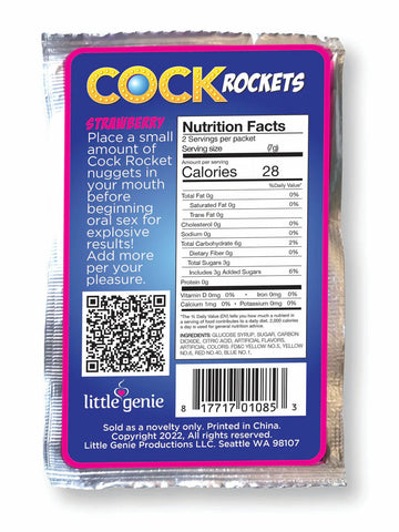 Cock Rockets Strawberry – Flavored Edible Oral Sex Candy > Novelties > Candy & Edible Items