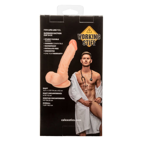 Working Stiff The Doctor Realistic Flesh Tone Dildo with Suction Cup Base 5.5 Inch Dongs Realistic