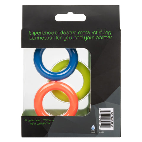Link Up Ultra-Soft Climax Set of 3 Enhancer Cock Rings COCK RING Set