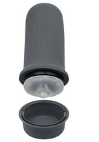 Milk Master Grip-N-Stroke (Grey) – Rechargeable Vibrating Masturbator > Sex Toys For Men > Masturbators > Vibrating