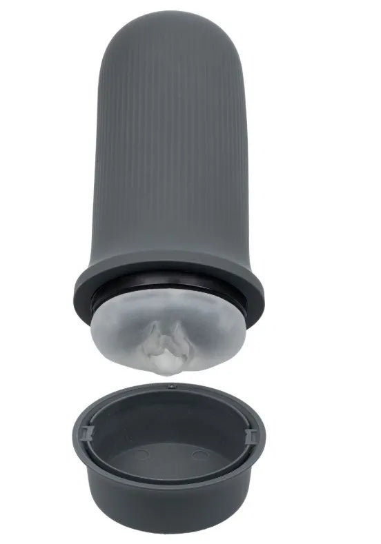 Milk Master Grip-N-Stroke (Grey) – Rechargeable Vibrating Masturbator > Sex Toys For Men > Masturbators > Vibrating Main image