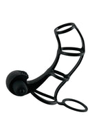 Deluxe Silicone Power Cage Erection Enhancer in Black > Sex Toys For Men > Penis Sleeves