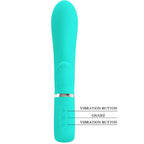 Thomas Super Soft Silicone Rabbit Vibrator with G-Spot Stimulation Turquoise > Vibrators > Ladies > Rabbit
