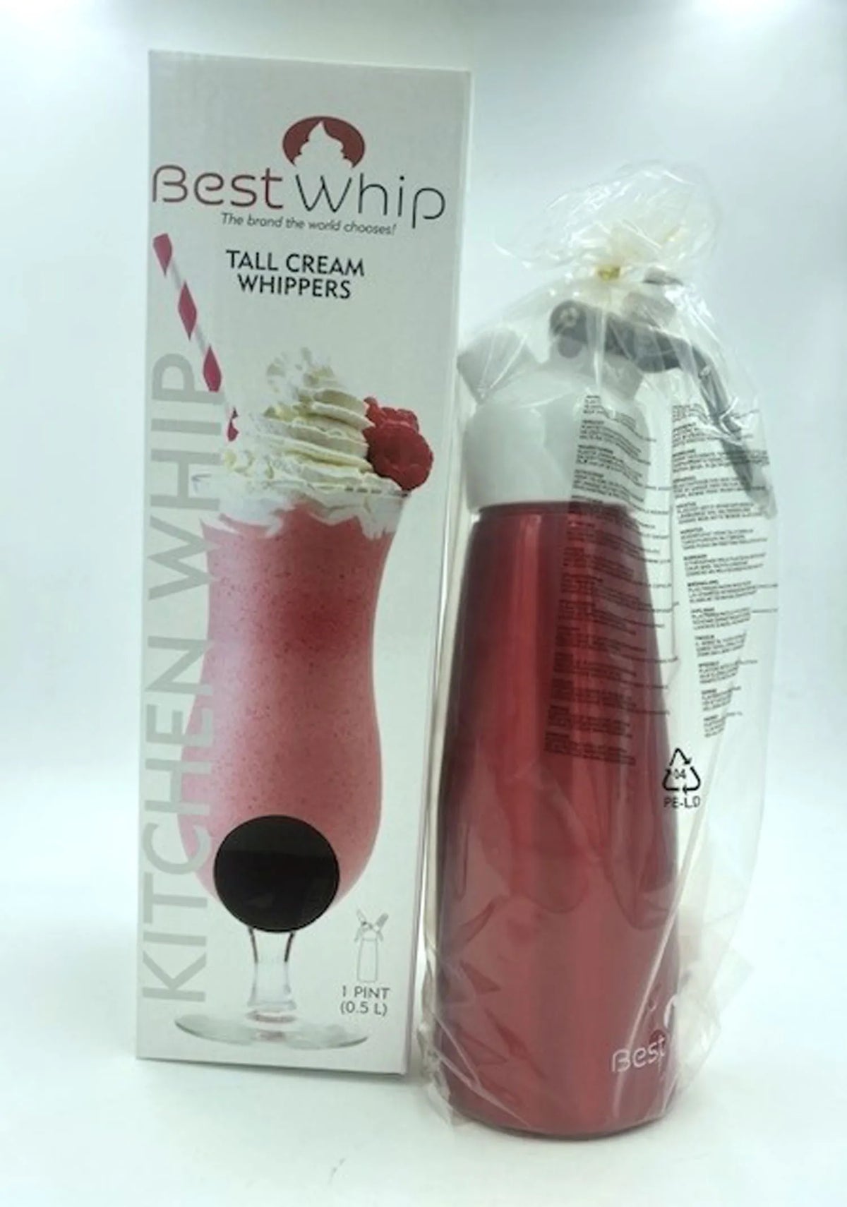 Tall Cream Whipper 1 Pint – Kitchen Whipped Cream Dispenser Red > Novelties > Candy & Edible Items