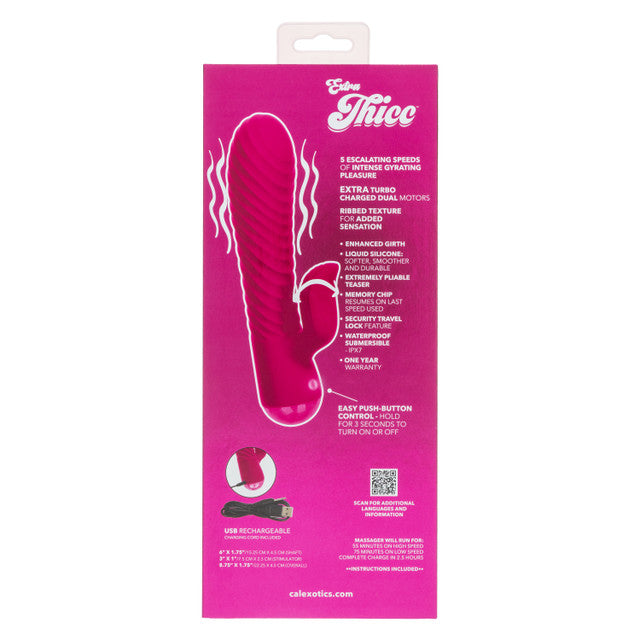 Extra Thicc Chubby Gyrating Tickler – 6 Inch Dual Motor Vibrator Secondary image