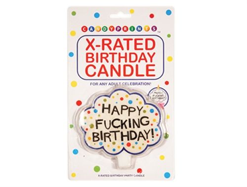 X-Rated Adult Birthday Candle - Happy Fucking Birthday > Candles > Novelty