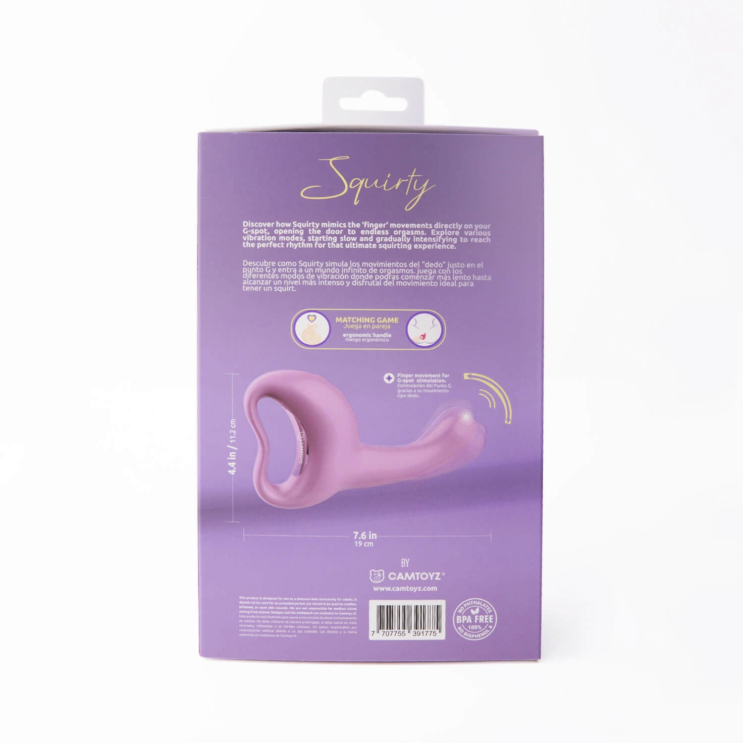 Camtoyz Squirty (Purple) – Ergonomic Rechargeable Vibrator Default Title Vibrators