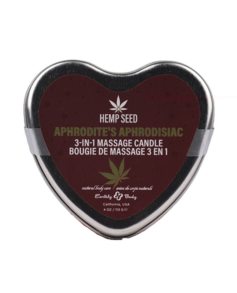 Hemp Seed 3-in-1 Valentines Day Candle - Cupid's Cuddle 4 Oz Massage Candles