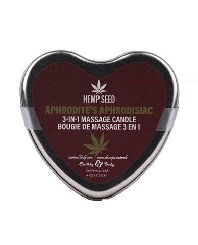 Hemp Seed 3-in-1 Valentines Day Candle - Cupid's Cuddle 4 Oz Massage Candles