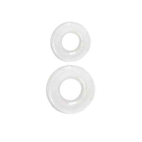 Renegade Double Stack Clear Cock Rings Set of 2 COCK RING Set