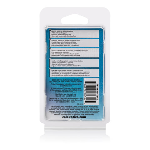 Dr. Joel Silicone Prolong Ring Clear 1.2 Inch Ultra Soft Stretchy Enhancer Ring Clear COCK RINGS
