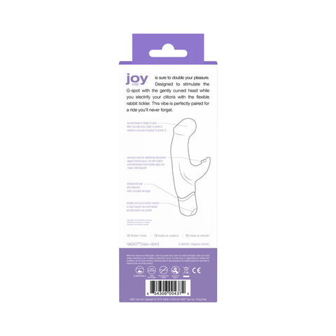 Joy Mini Vibrator Pink Wireless G-Spot and Clitoral Stimulator VIBRATORS-RABBIT