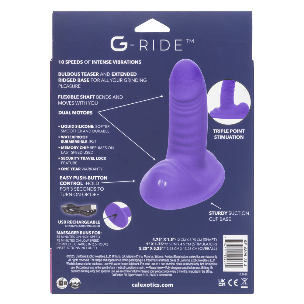 G-Ride Thrill Ride (Purple) – Triple-Point Stimulator Vibrator Default Title > Vibrators > Standard Vibrators
