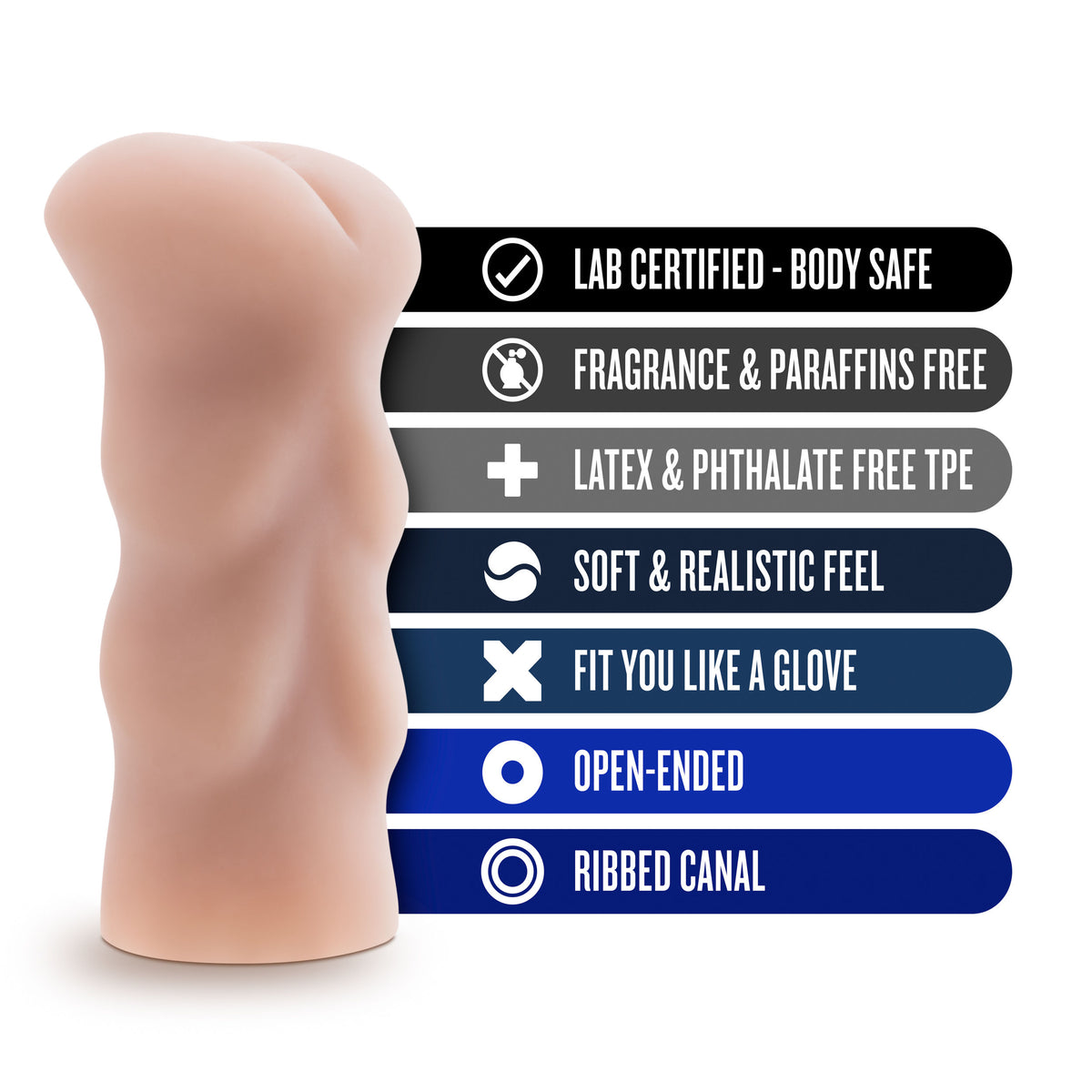 X5 Men Vanilla Anal Stroker Sleeve – Ultra-Soft Realistic Material Masturbation Sleeve > Sex Toys For Men > Masturbators > Manual