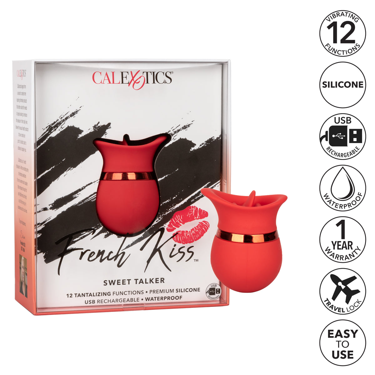 French Kiss Sweet Talker – Compact Massager with 12 Flickering Functions Vibrator > Vibrators > Finger Vibrators